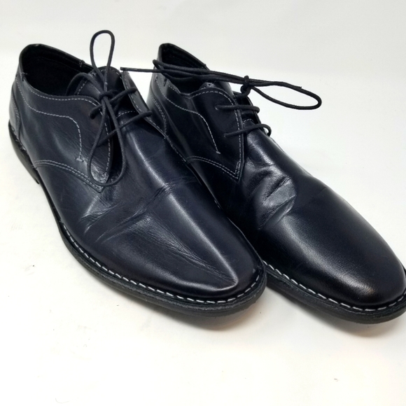 Steve Madden Other - Steve Madden Mens Black Leather Oxfords 14